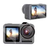 2PCS Lens + Front and Back LCD Display HD Protective Film for DJI Osmo Action