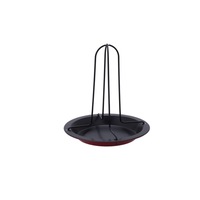 2PCS Outdoor camping Carbon Steel Upright Chicken Roaster Rack