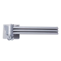 2Pcs Plastic Bathroom Towel Holder 3 Swivel Towel Rail Hanger badkamer Shelf Rotate Towel Hat Rack Handdoek Houder