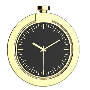 2Pcs Pocket Watch Creative Phone Holder Rotate Ring Stand Car Bracket Luxury gold color
