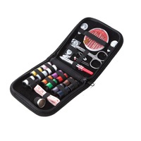 2Pcs Portable Sewing Kit Travel Sewing Box Needle Thread Scissor Storage Bag Box Multi-functional Home Sewing Tools Accessories