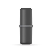 2Pcs Portable Toothbrush Wash Cup Toothpaste Boxes Handy Travel Toothbrush Toothpaste Organizer BLACK COLOR