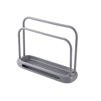 2Pcs Removable Kitchen Desktop Sink Organizer Sink Sponge Holder Drain Drying Rack Bathroom Kitchen Sink Accessories Holder