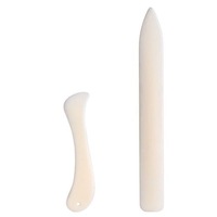 2Pcs Set Leather Craft Tools Bone Folder for Leather Scoring Folding Creasing Edges Paper Handmade Sewing Tools Accessories