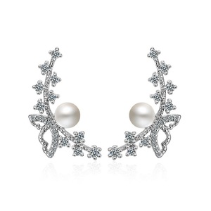 2PCS Silver plating Jewelry Bow Knot Studs Earrings Sweet Fashion for Women Lady