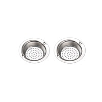 2Pcs Stainless-Steel Kitchen Sink Strainer,Durable Garbage Disposal Basket Strainer