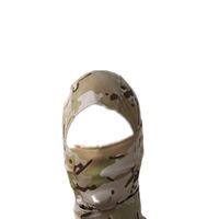 2PCS Tactical Full Face Mask Hood Headgear Caps Camouflage Hunting Hat Winter Neck Scarf