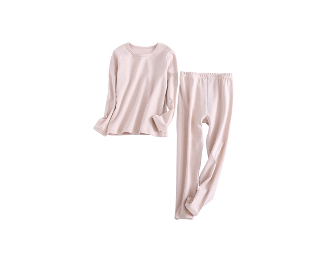 2PCS Unisex Underwear Suit Cotton Long Sleeve Suit - 1