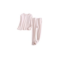2PCS Unisex Underwear Suit Cotton Long Sleeve Suit - 2