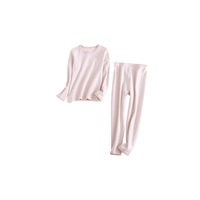 2PCS Unisex Underwear Suit Cotton Long Sleeve Suit - 3