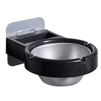 2Pcs Wall-Mounted Ashtray Toilet Wall Storage Rack Strong Viscose Free Punching Toilet Wall Ashtray Bathroom Accessories
