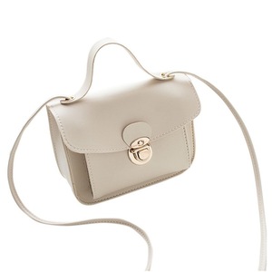 2Pcs Women Casual Fashion Solid Color Single Shoulder Bag Sweet Style Mini Square Bag white