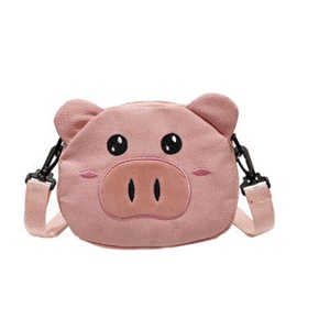 2Pcs Women Cute Small Shoulder Cartoon Stylish Pig Bag Envelope Crossbody Messenger Handbag Purse