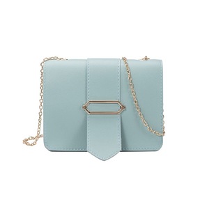 2Pcs Women Fashion Chain Design Single-shoulder Crossbody Bag Casual Mini Square Bag blue
