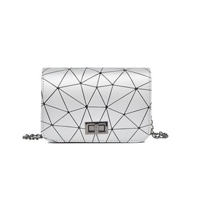 2Pcs Women Fashionable Shoulder Bags New Female Messenger Bag Handbag Chain Wild Crack Printing Wild Crossbody Bag