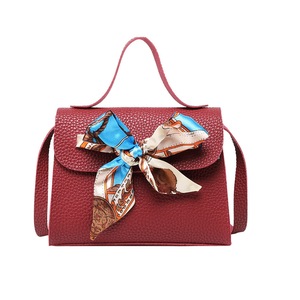 2Pcs Women Girls Handbag Shoulder Bags Tote PU Leather Storage Bags Envelope Fashion Bag Small Square Bag with Silk Scarf