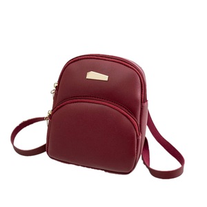 2Pcs Women Girls Mini Backpack Headset Hole Faux Leather Backpack Rucksack School Bag Travel New Sweet Cute Travel Handbag