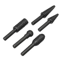 2Set 6mm Round Shank Rotary Rasp Set Wood Working Grinding Drill Bits Rotary File Cutter