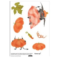 2SET PVC Halloween Wall Stickers Halloween Werewolves Under the Moon and Pumpkin Wall Sticker Halloween Decoration for Home 14.8*21CM