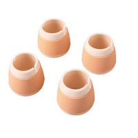 2SET Silicone Non-slip Table Chair Leg Caps Square/Round Shape Furniture Floor Feet Cover Protector Pads