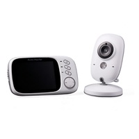 3.2-inch Digital Wireless Baby Monitor with Two-way Intercom with Temperature Display and Music Playback