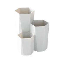 3 Lattices Cosmetic Make-up Brush Storage Box Makeup Nail Polish Cosmetic Holder Make Up Tools Pen Holder Rack Table Organizer