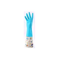3 Pair Fluff Lining Life Waterproof Elastic Closing Warm Dishwashing Cleaning Rubber Gloves