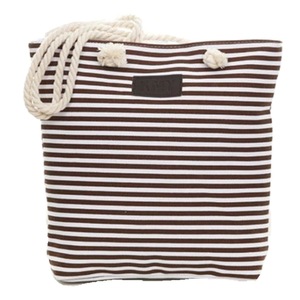3 Pcs Canvas Striped Hemp Rope Literary Fresh Fashion Shoulder Bag Ladies Handbag