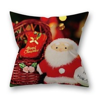 3 Pcs Decorative Polyester Peach Skin Christmas Series Printing Throw Pillow Cover _45*45cm