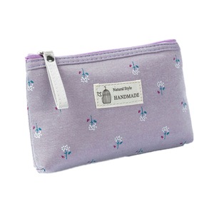 3 Pcs Fashion Women Mini Canvas Bag Floral Printed Girl Cosmetic Bag Women Small Zipper Makeup Bags Travel Storage Bag Toiletry Girl