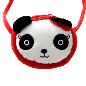 3 Pcs Lovely Children Coin Purse Cartoon Plush Messenger Bags Cute Animal Panda Cat Rabbit Fluffy Baby Kid Kindergarten Cross-body Bag