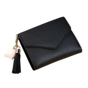 3 Pcs Mini Tassel Wallet Women Fashion Purse Female Short Mini Wallets Korean Students Lovely Purse Female Small Wallet for Women