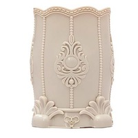 3 PCS Multi-purpose Pen Holder Storage Box Office Cosmetic Home Solid Desk Plastic Organizer(Khaki)