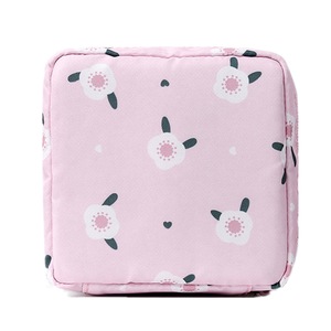 3 Pcs New Cute Sanitary Napkins Package Organizer Hygiene Cotton Bag Striped Mini Cosmetic Bags Travel Storage Sanitary Bags