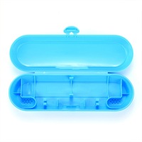 3 PCS Portable Universal Electric Toothbrush Toothpaste Travel Carry Heart Buckle Storage Box for Philips (Blue)