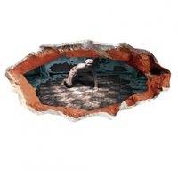 3 Pcs Removable 3D Halloween Series Scary Wall Sticker Decoration Art Mural for Home Living Room KM304