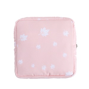 3 Pcs Women's Small Cosmetic Bag Travel Mini Sanitary Napkins Make Up Lipstick Storage Pouch Cute Cotton Girl Makeup Bags Case