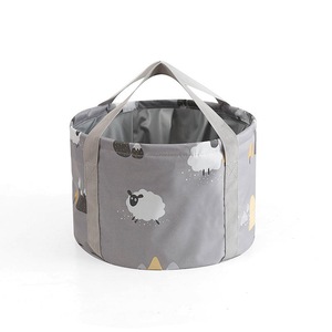 30x20cm Folding Basin Portable Washbasin Bucket Camping Travel Washing Bucket Bag GRAYSHEEP STYLE