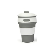 350ml Folding Coffee Cup Folding Cup Creative Water Cup Telescopic Cup Environmental Protection Cup-Grey