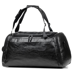 35L Outdoor Travel Luggage Bag Satchel Sports Gym Fitness Duffel Handbag With Shoe Holder Organizer Men Women BLACK COLOR