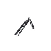 36cm 5-section Trekking Pole Aluminum Alloy Folding Telescopic Outdoor Trekking Mountain Climbing Pole-Black