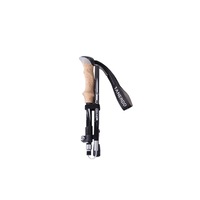 36cm Outdoor Trekking Pole Carbon Ultra-light Telescopic Folding Outer Lock Pole Mountaineering Trekking Pole-Black