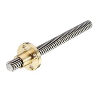 3D Printer T8 500mm Lead Screw 8mm Thread With Copper Nut For Stepper Motor