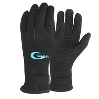 3mm Anti-Slip Skid-proof Neoprene Diving Gloves Touch Screen Dry Quickly Gloves Winter Men/Women BLACK COLOR