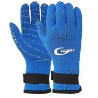 3mm Anti-Slip Skid-proof Neoprene Diving Gloves Touch Screen Dry Quickly Gloves Winter Men/Women BLUE COLOR