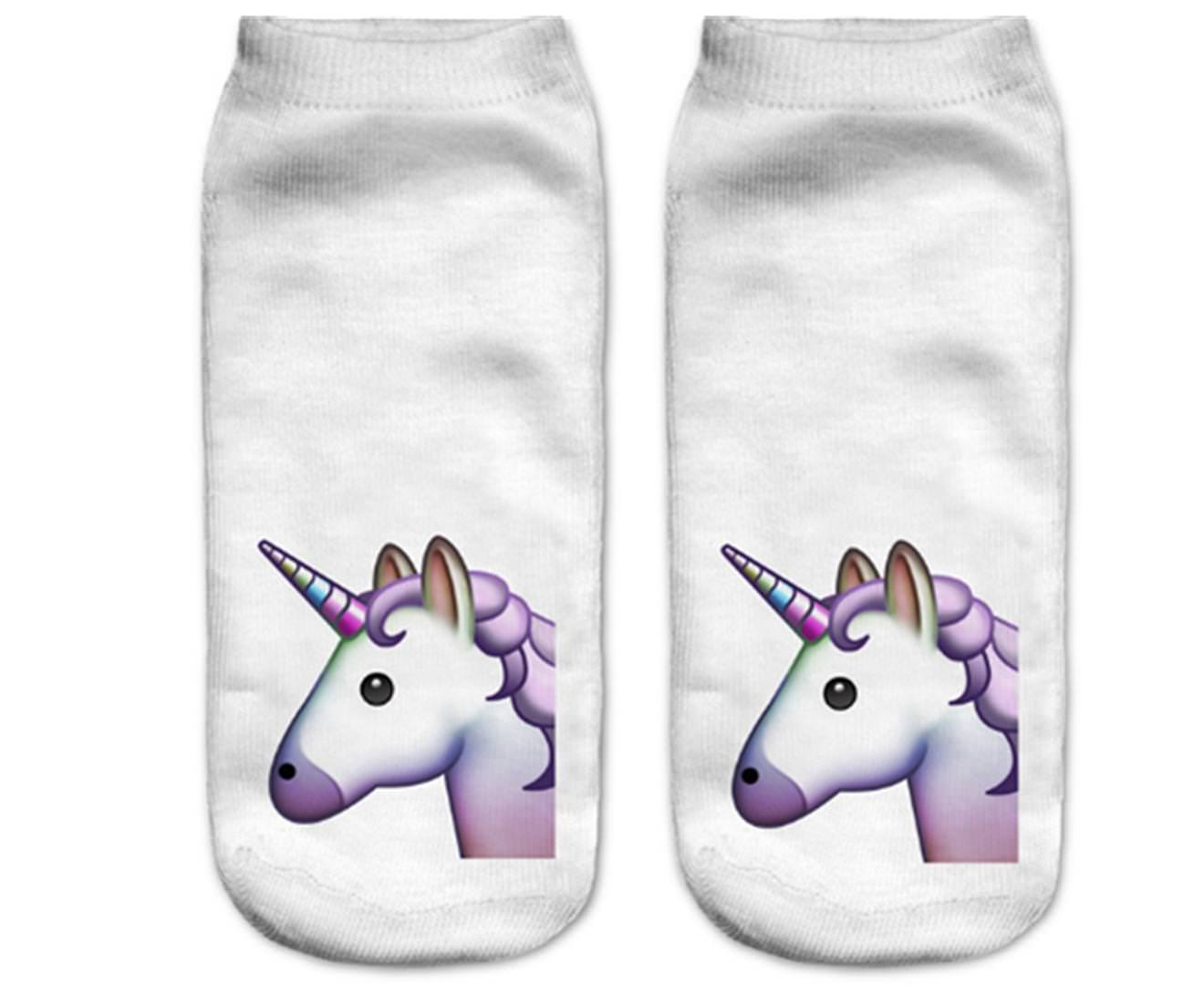 3PAIRS of 3D Cotton Funny Pattern Printed Short Socks for Unisex Adults Women
