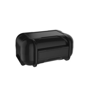 3PCS ABS Resin Earphone Bag Portable Shockproof Waterproof Headphone Headset Box Storage Bag BLACK COLOR