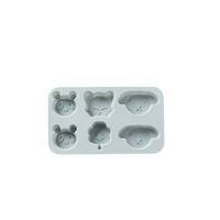 3Pcs Cartoon Animals Zoo Silicone Puppy Kitten Cake Decoration Baking Molds For Kids Chocolate Jelly Pudding Cake Mold