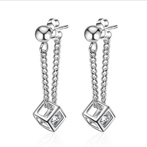 3PCS Charm Female Copper Earrings Jewelry Women Drop Earrings Accessories Lady Christmas Gift