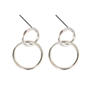 3PCS Copper Fashion Simple Hollow Circular Earrings for Women Wedding Couple Geometric Jewelry